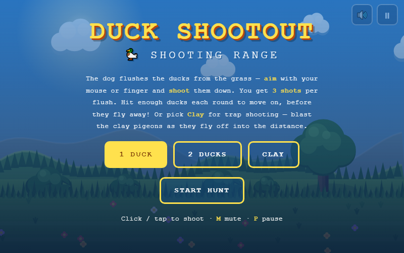 Duck Shootout gameplay