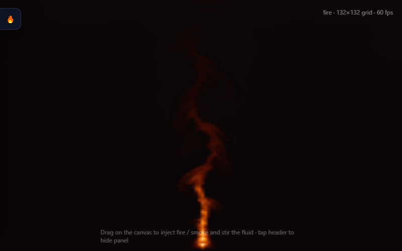 Fluid Smoke and Fire simulation