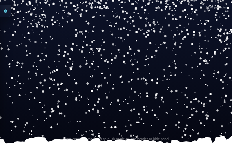 Snow Particle Sandbox