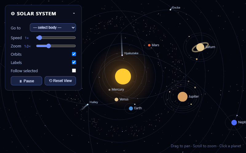 Solar System Simulator